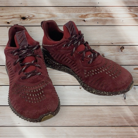 Adidas AlphaBounce LEA Leather Running Shoes 7 - Picture 2 of 13